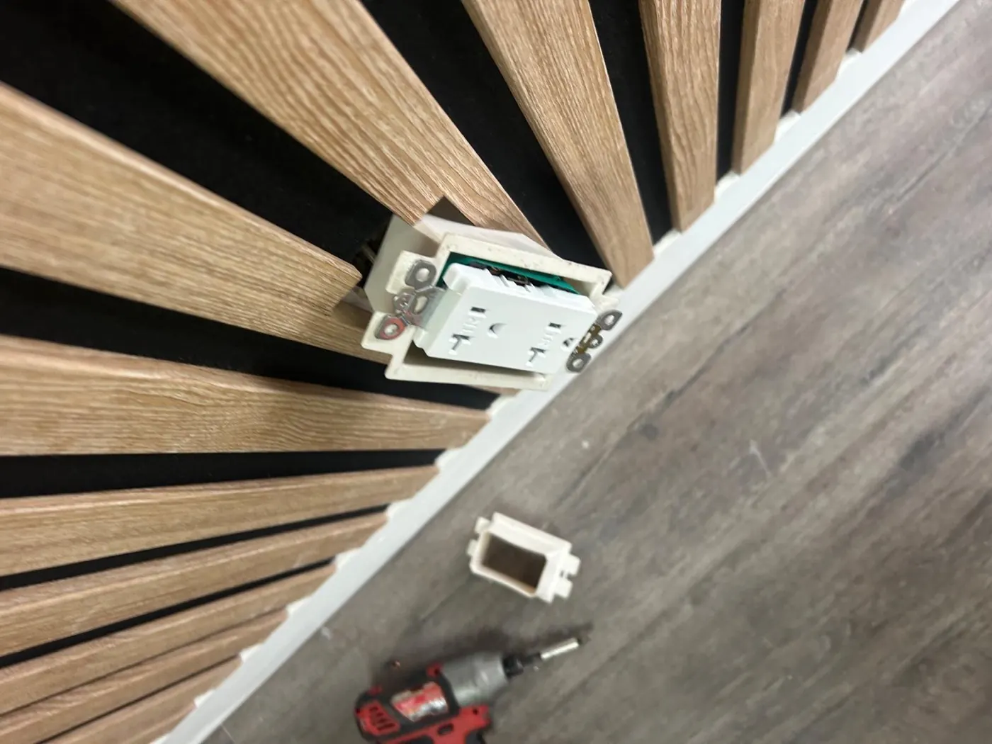 TV outlet installation at 44 or 62 inches · concealed wiring